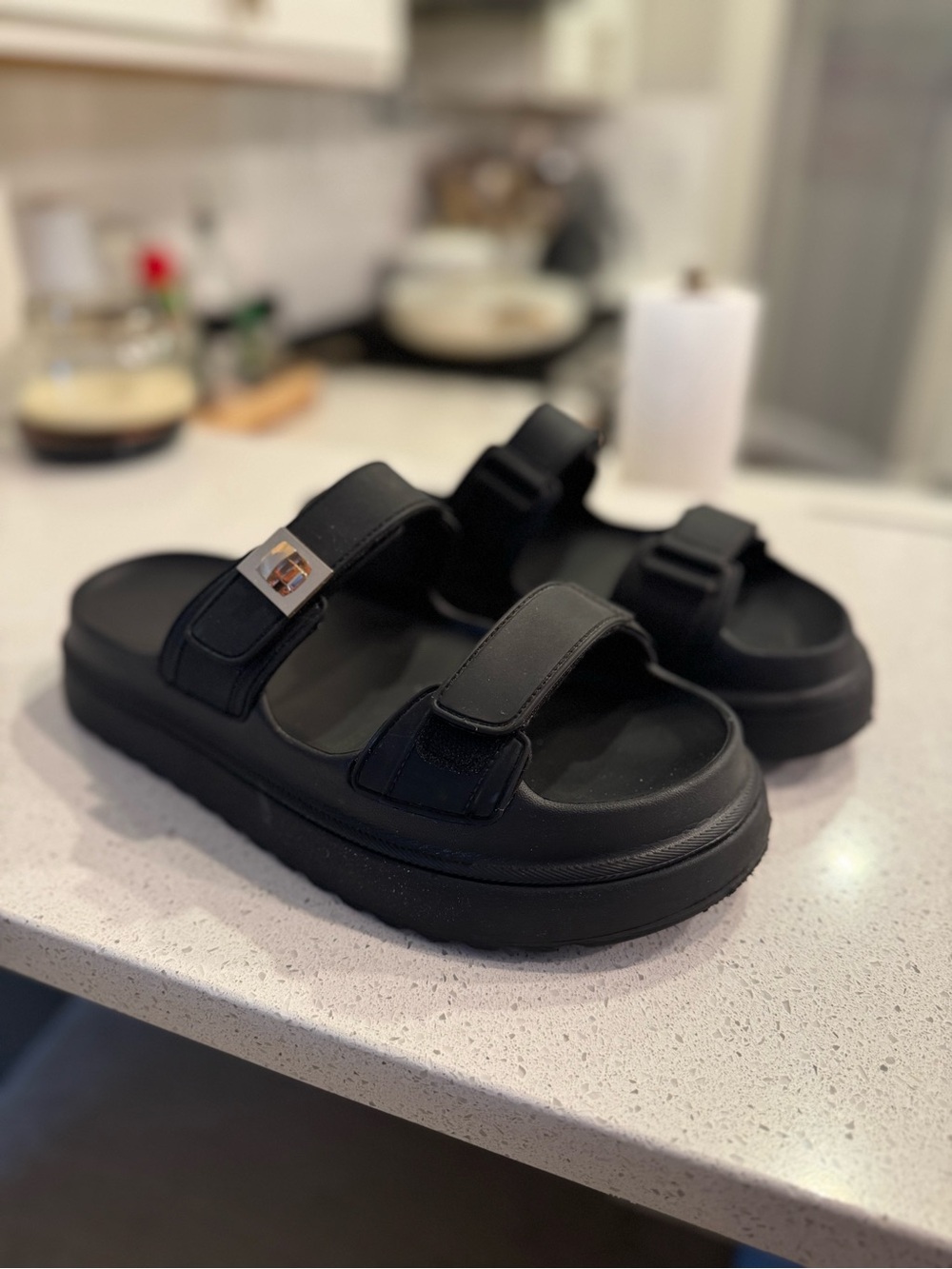 Steve Madden Big Schmona black sandal
